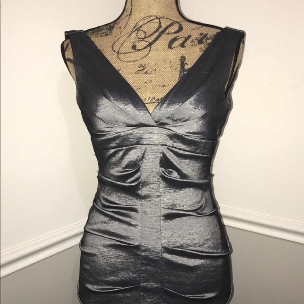 Grey silver mermaid dress